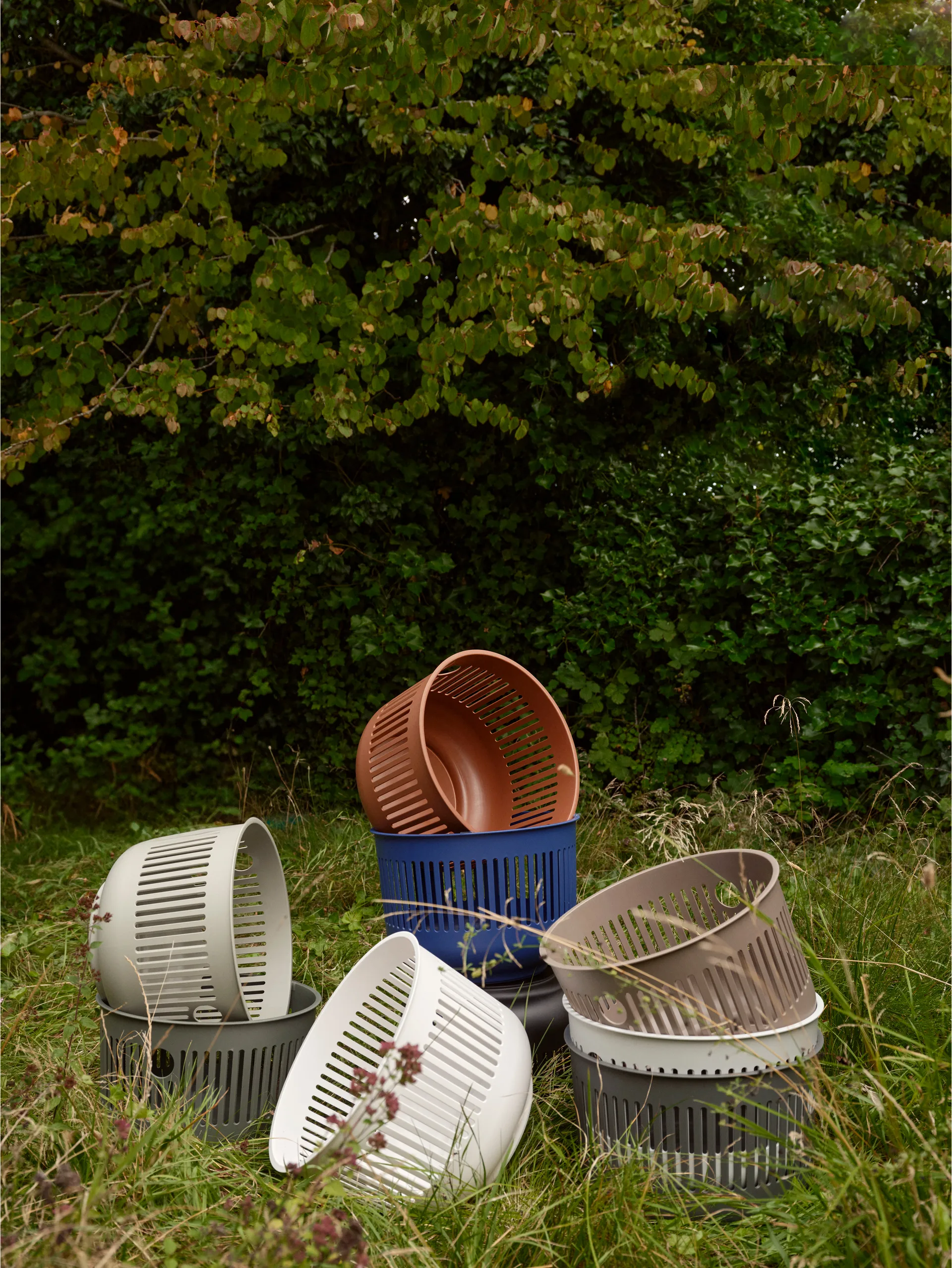 Cesta per biancheria Ume Ø40x29 cm, Olive green Zone Denmark