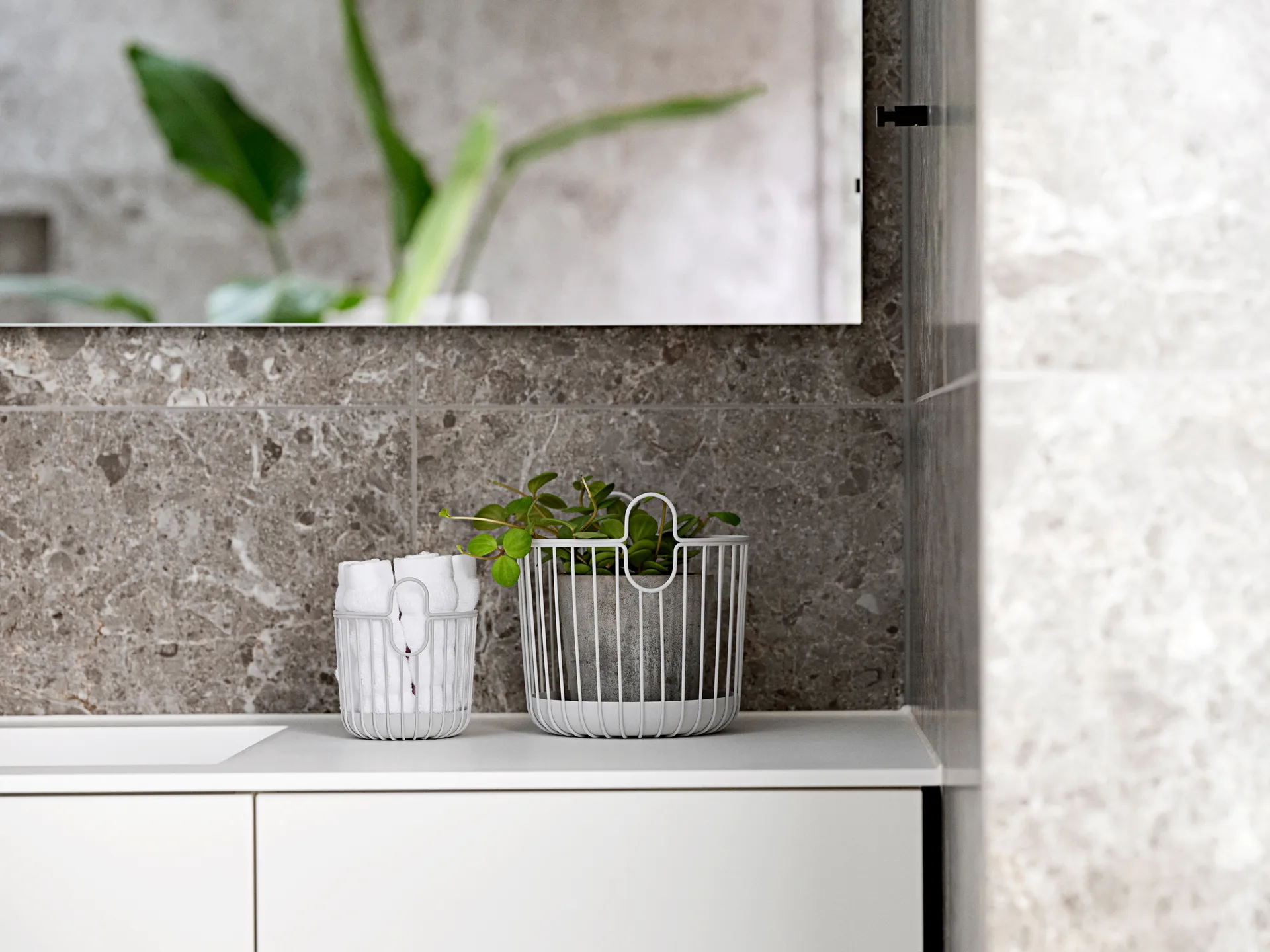 Cesto Inu 20x20 cm, Soft grey Zone Denmark