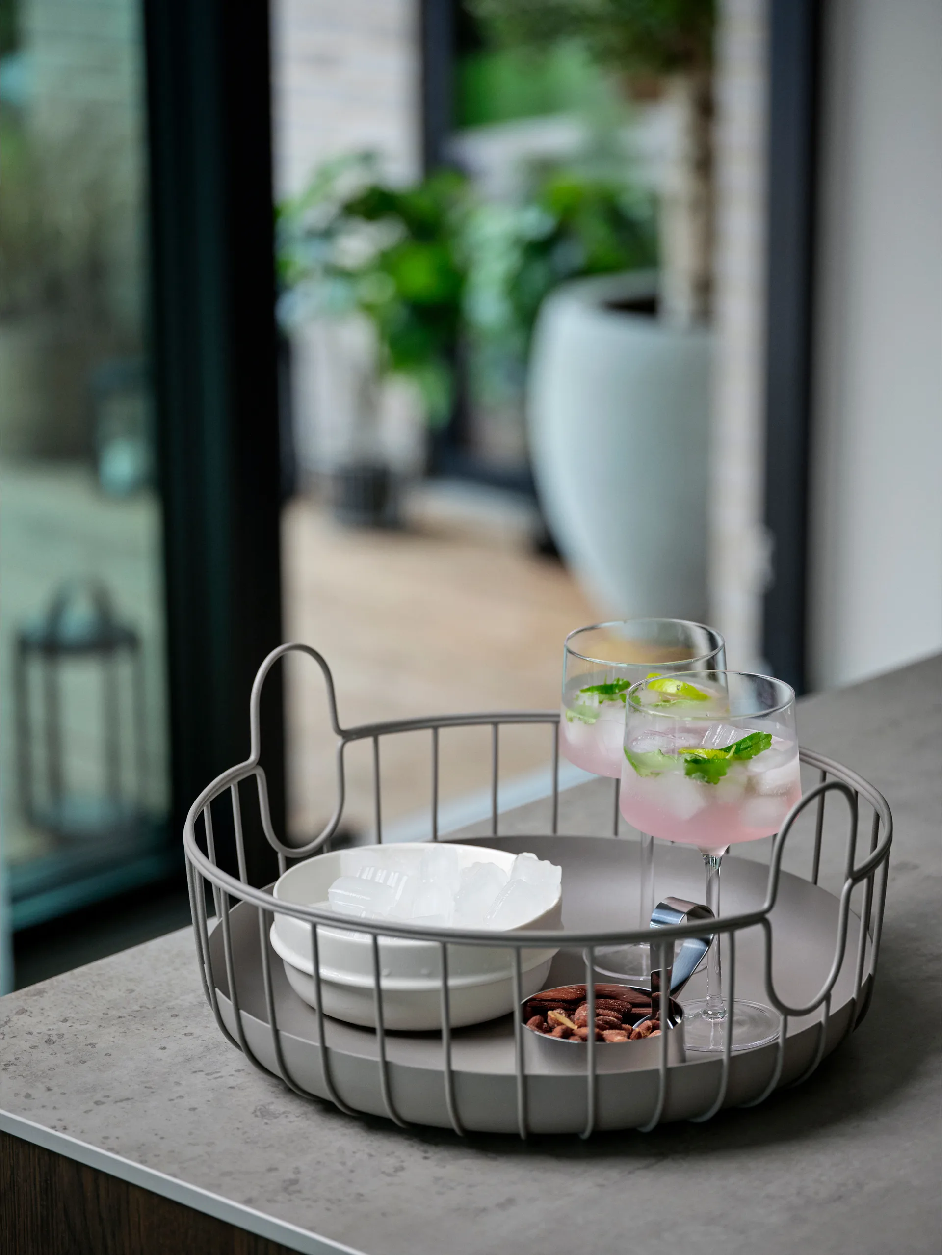 Cesto Inu Ø38x18 cm, Taupe Zone Denmark