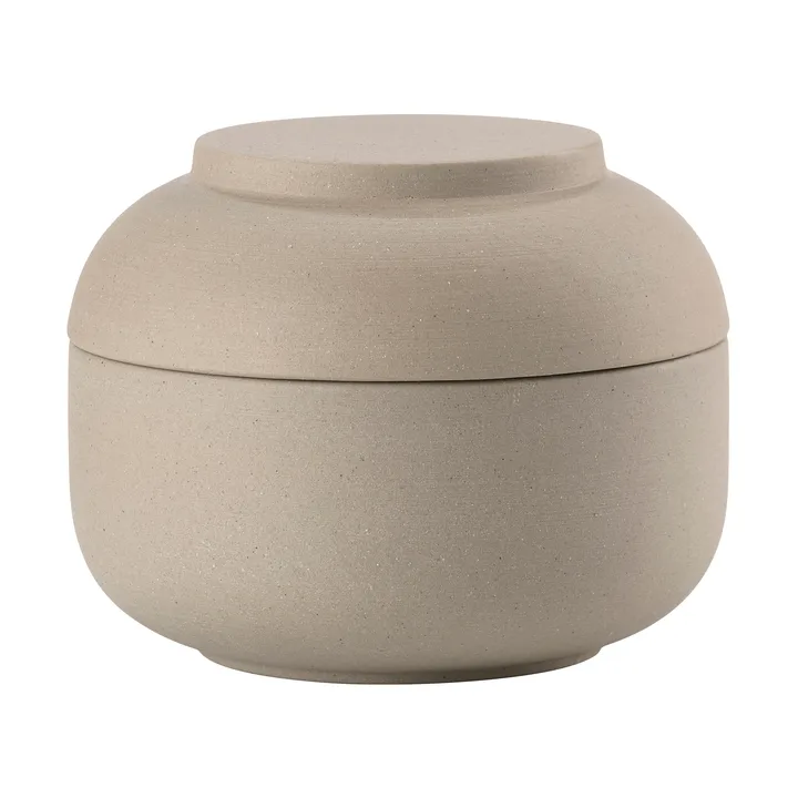 Contenitore con coperchio Sensu Ø10,5x7,5 cm - Taupe - Zone Denmark