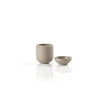 Contenitore con coperchio Sensu Ø6,5x9 cm - Taupe - Zone Denmark