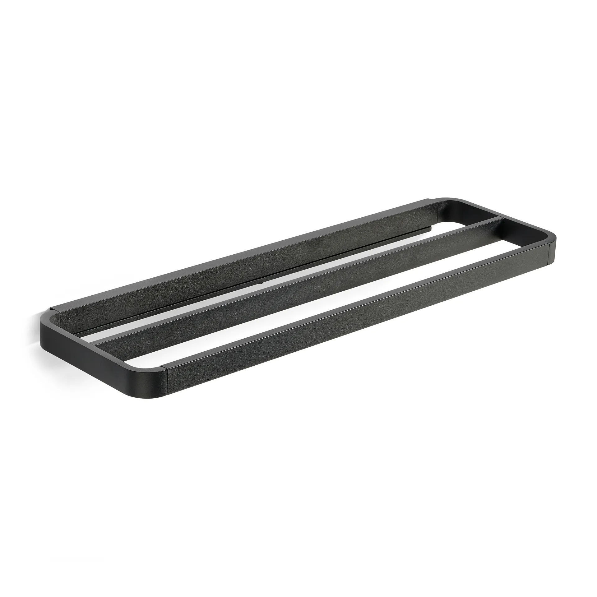 Porta asciugamani RIM doppio 12x44 cm, Nero Zone Denmark