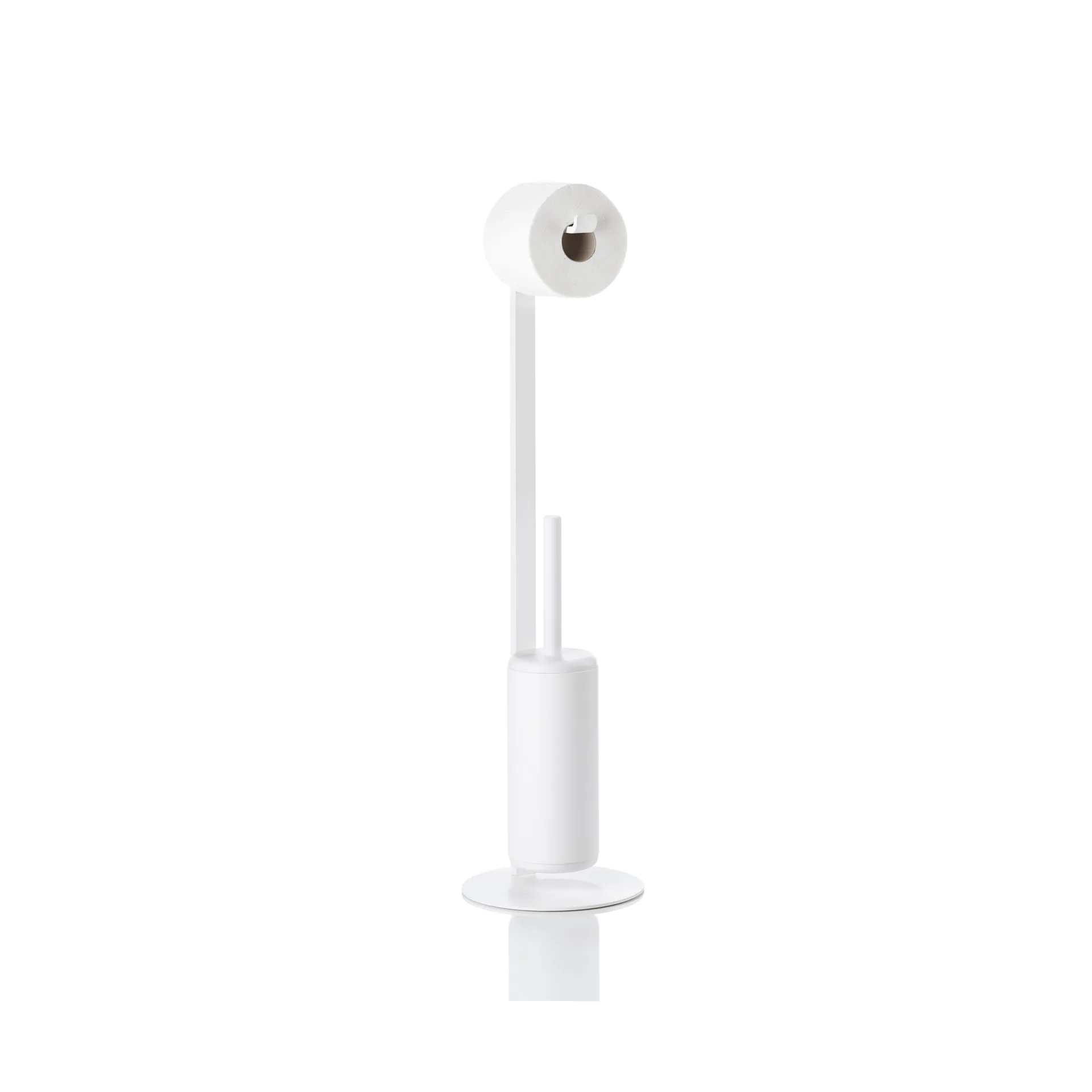 Rim portarotolo con spazzola, Bianco Zone Denmark