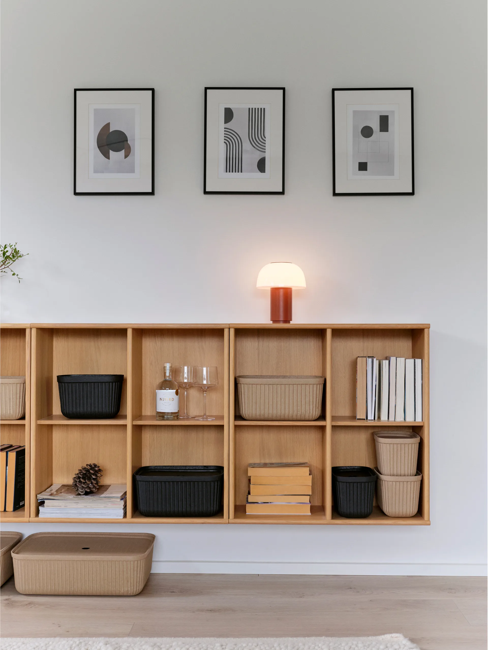 Scatola per conservazione Pulp 23x32 cm confezione da 2, Marrone Naturale Zone Denmark