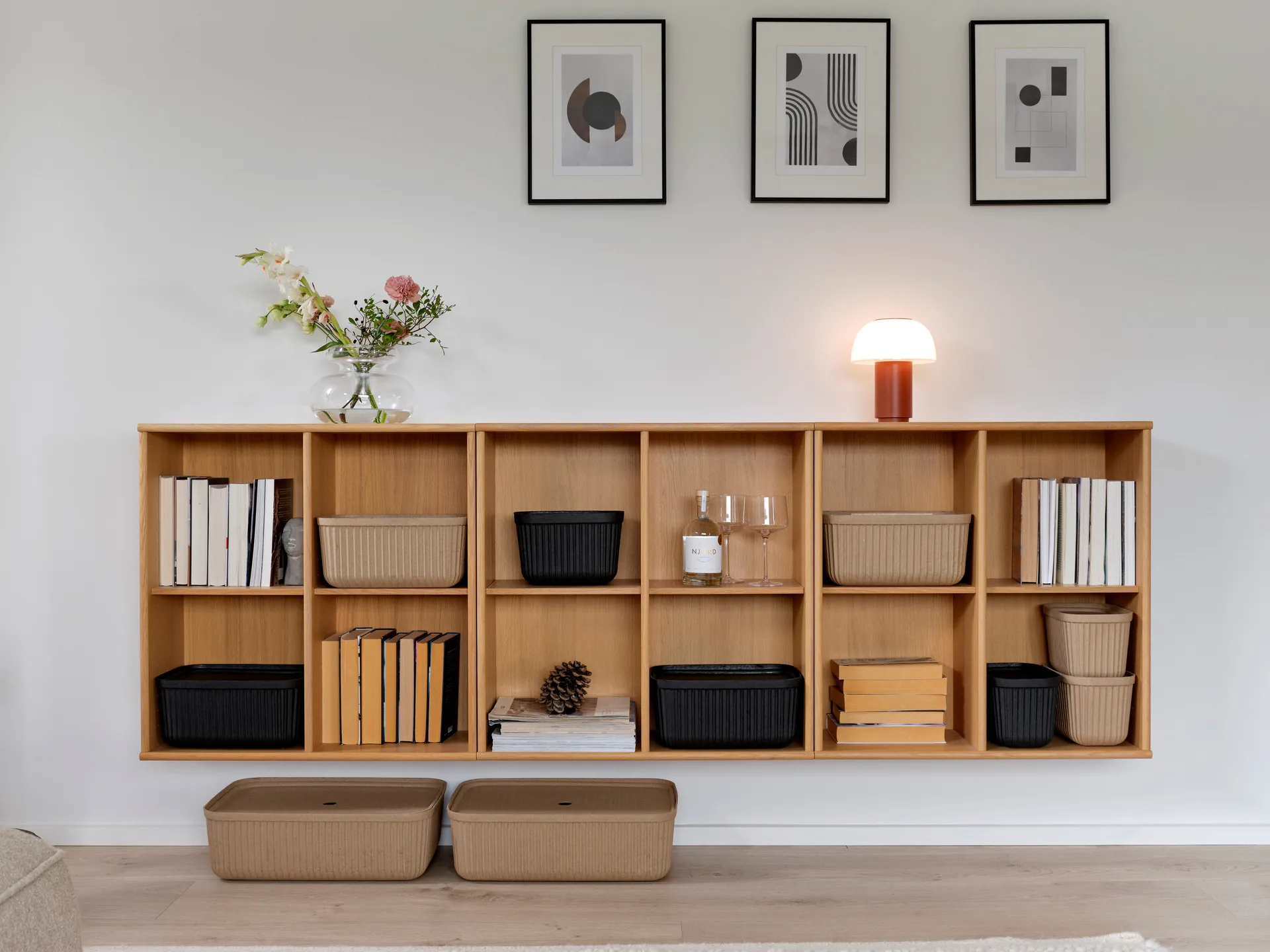 Scatola per conservazione Pulp 23x32 cm confezione da 2, Nero Zone Denmark