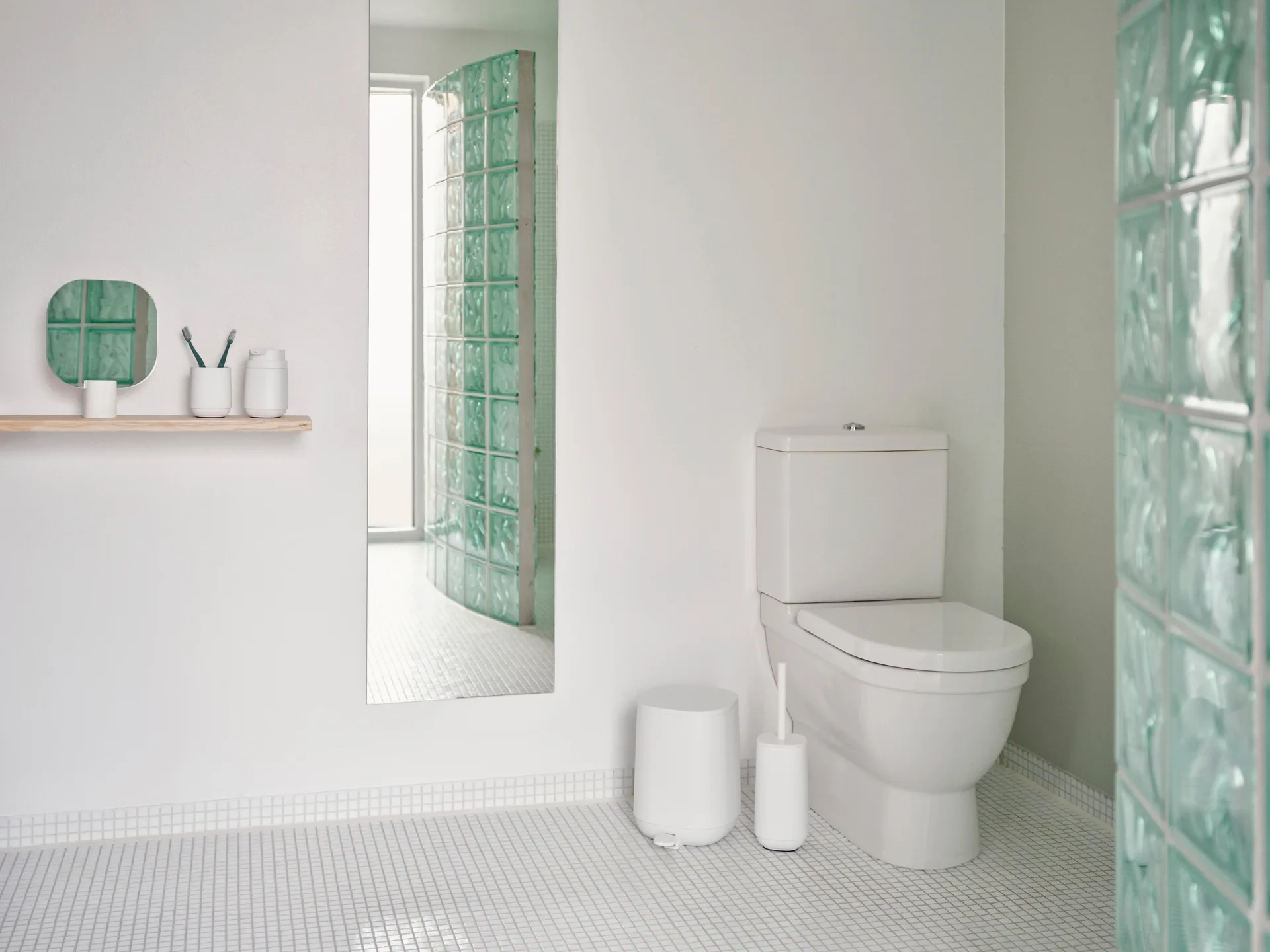 Scopino per WC Time 36 cm, Bianco Zone Denmark