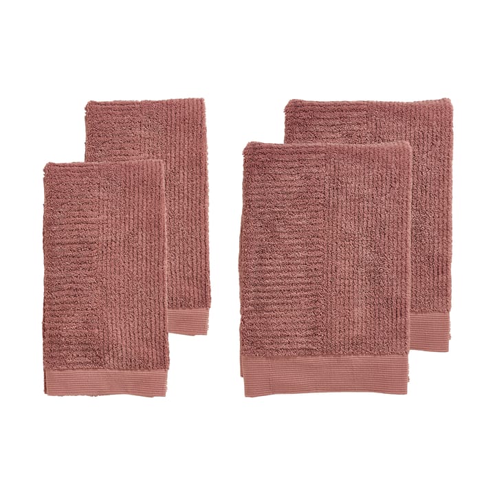 Set di asciugamani classico 4 pezzi - Peach red - Zone Denmark