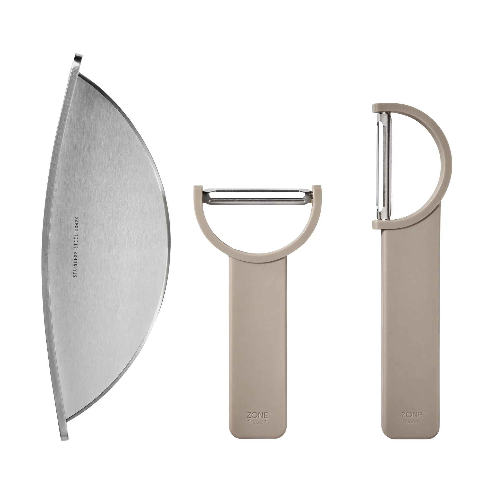 Set di taglio Singles 3 pezzi, Morbido taupe Zone Denmark