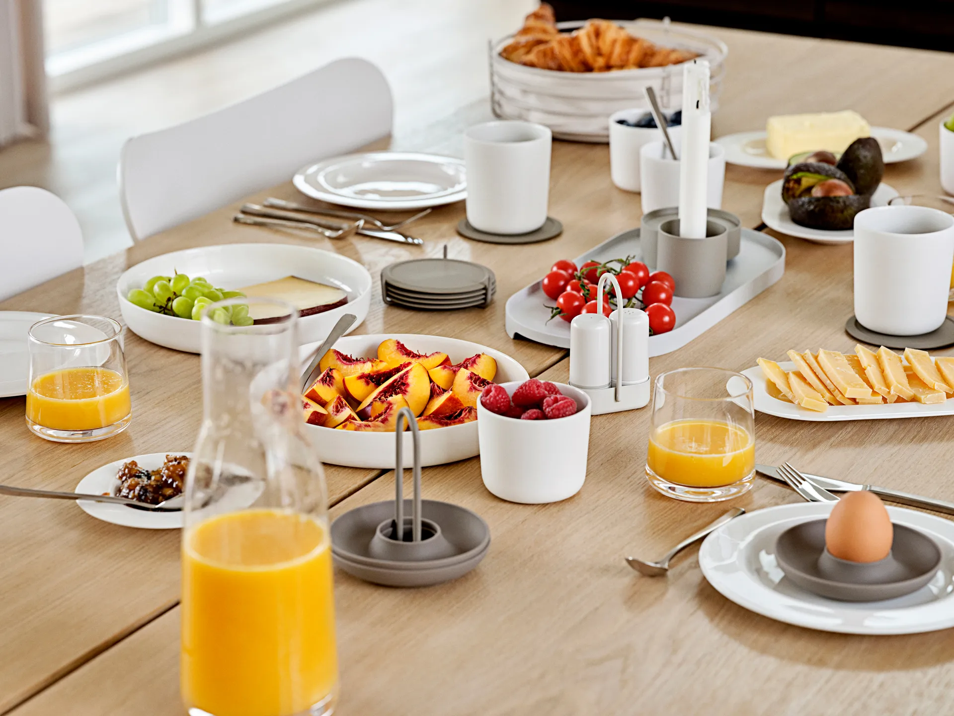 Sottobicchiere Singles con supporto, Taupe Zone Denmark