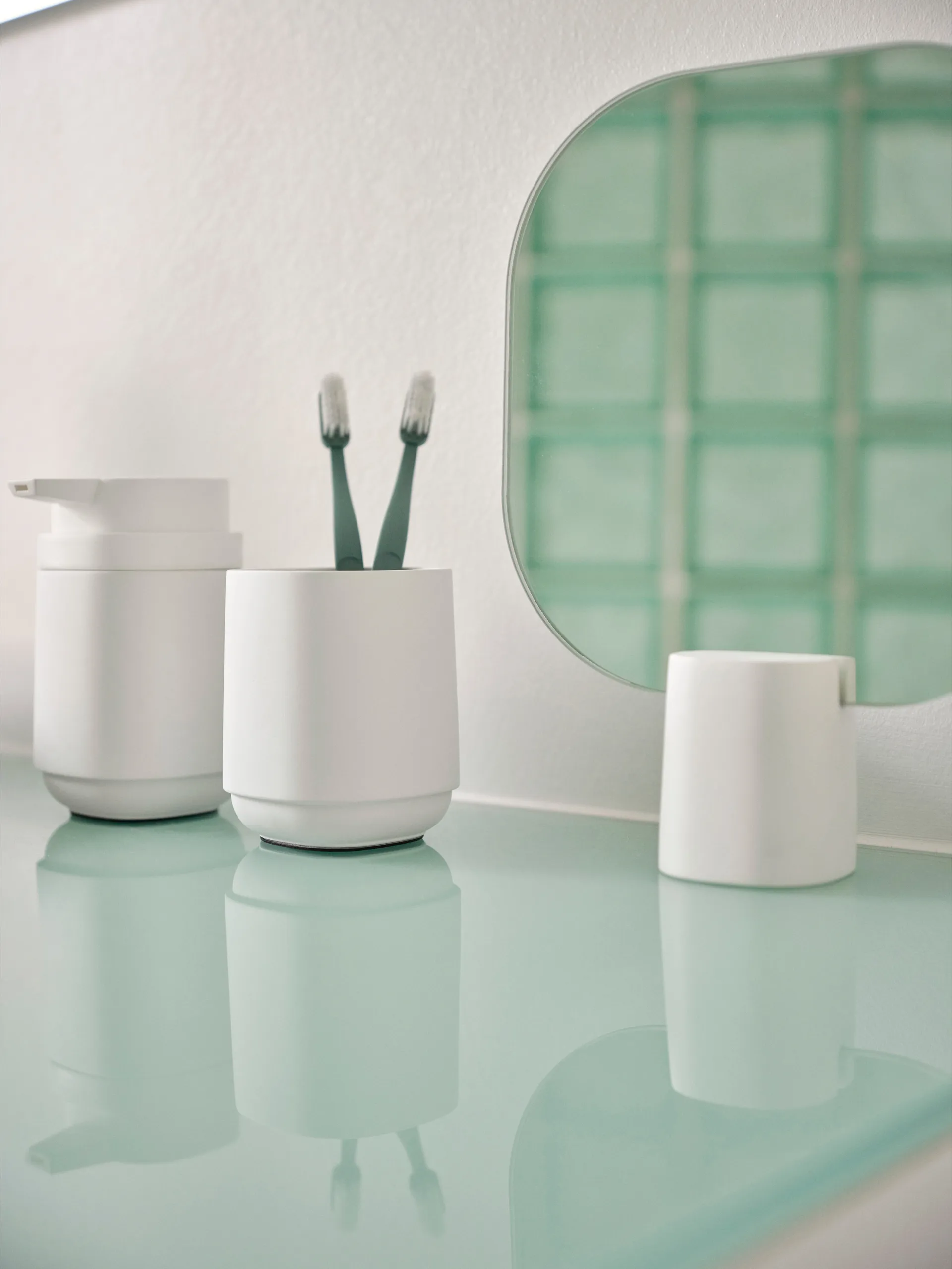 Specchio da tavolo Time 26,5 cm, Bianco Zone Denmark