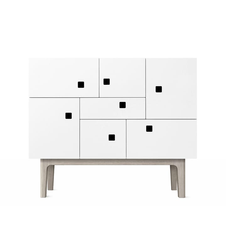 Credenza Peep C1 - bianco, rovere pigmentato bianco - Zweed