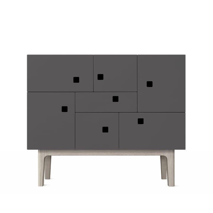 Credenza Peep C1 - slate grey, rovere pigmentato bianco - Zweed