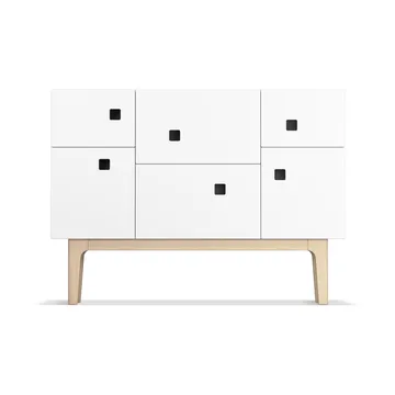 Credenza Peep C2 - bianco, rovere pigmentato bianco - Zweed