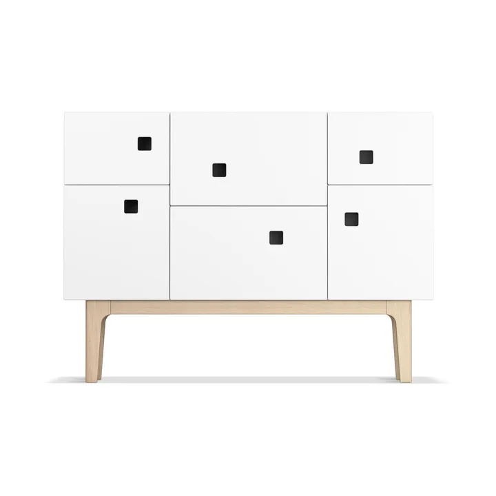Credenza Peep C2 - bianco, rovere pigmentato bianco - Zweed