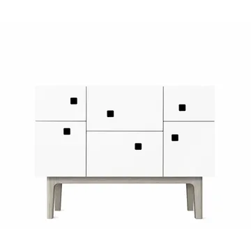 Credenza Peep C2 - bianco, rovere pigmentato bianco - Zweed