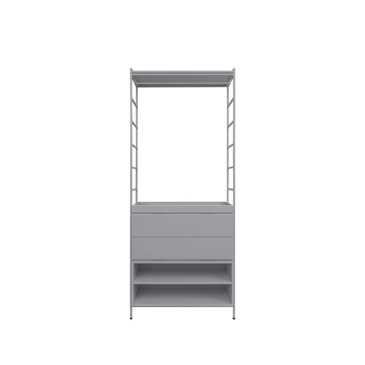 Scaffalatura alta "Molto" - grigia, 1 modulo - Zweed