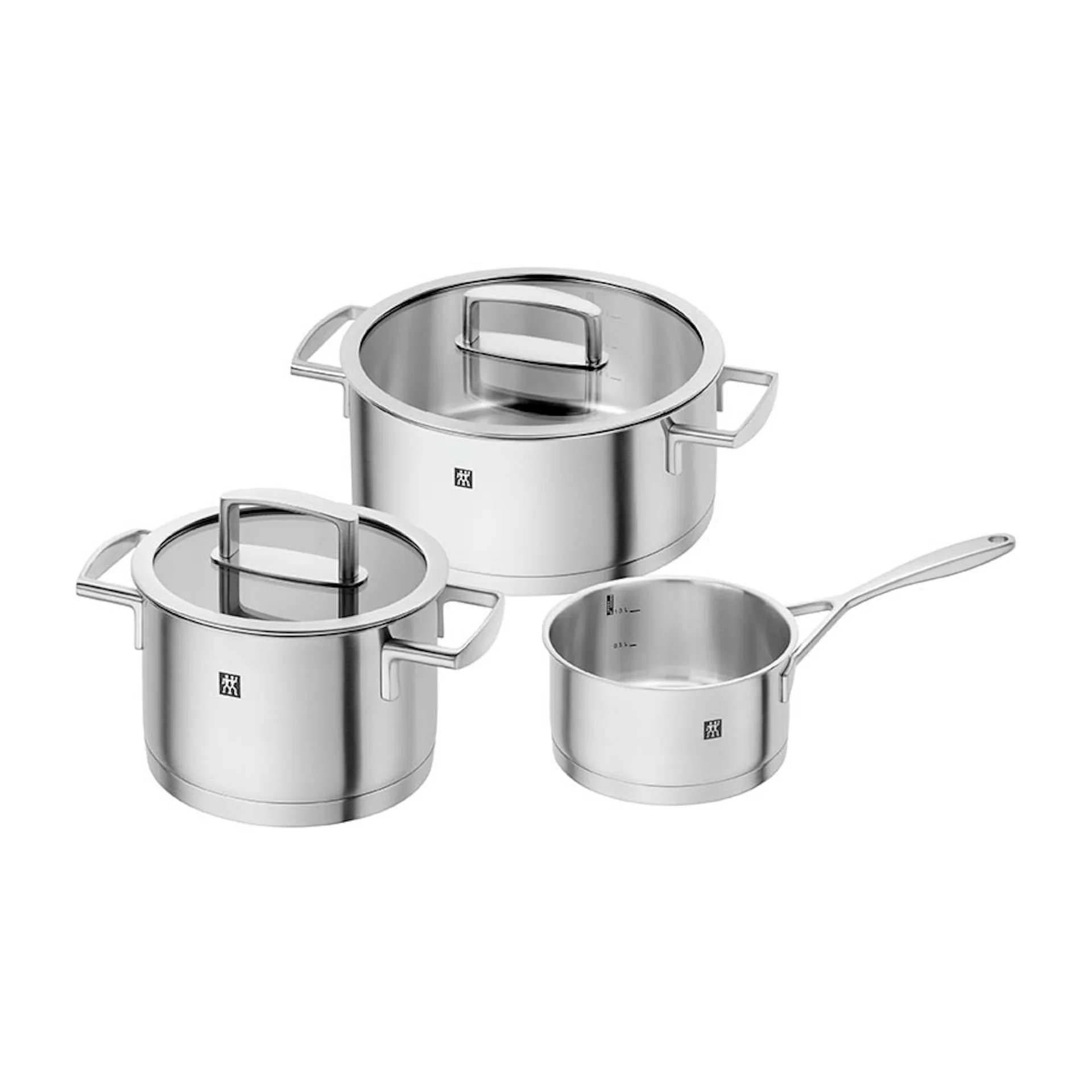 Casseruola Zwilling Vitality set 5 pezzi, Acciaio inossidabile-trasparente Zwilling