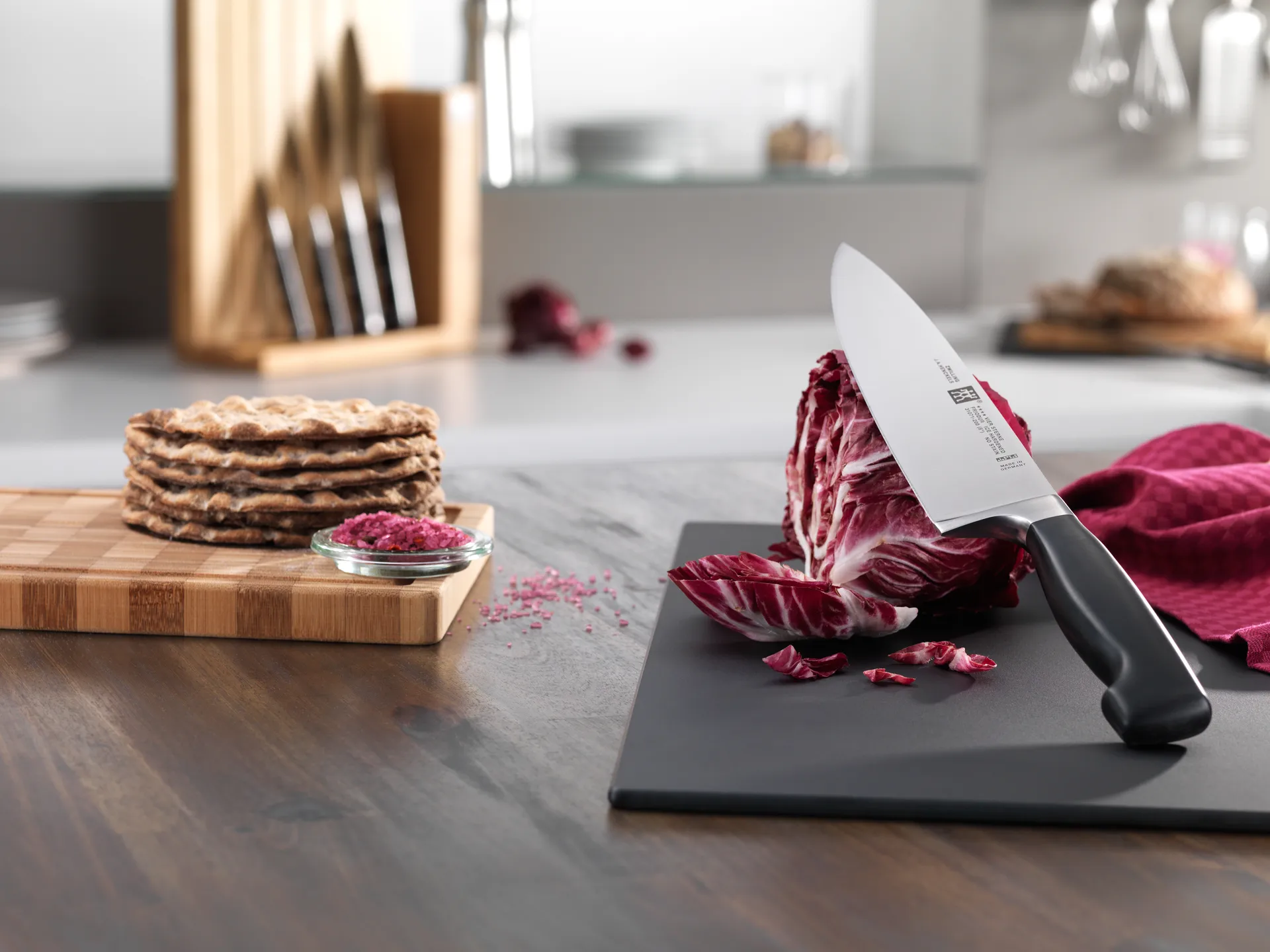 Coltello da chef 20 cm Zwilling Four star, Nero-acciaio inox Zwilling