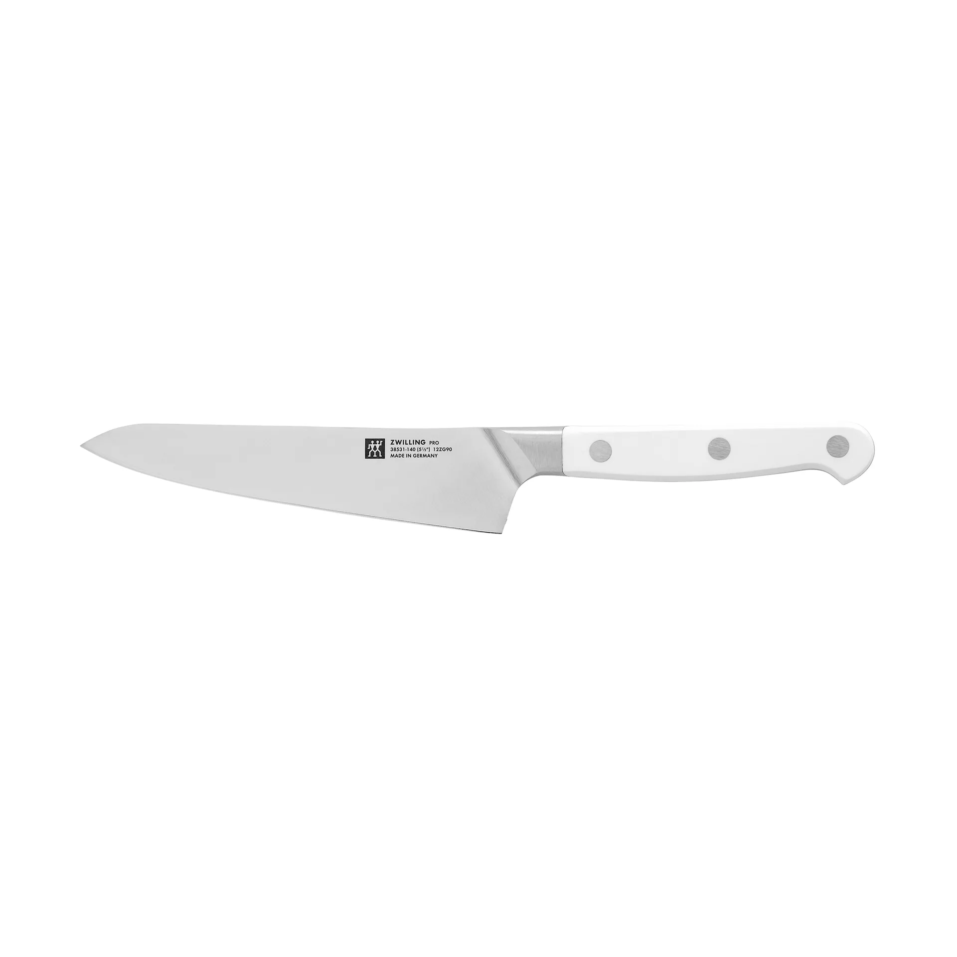 Coltello da cuoco compatto 14 cm Zwilling Pro le Blanc, Bianco-acciaio inox Zwilling