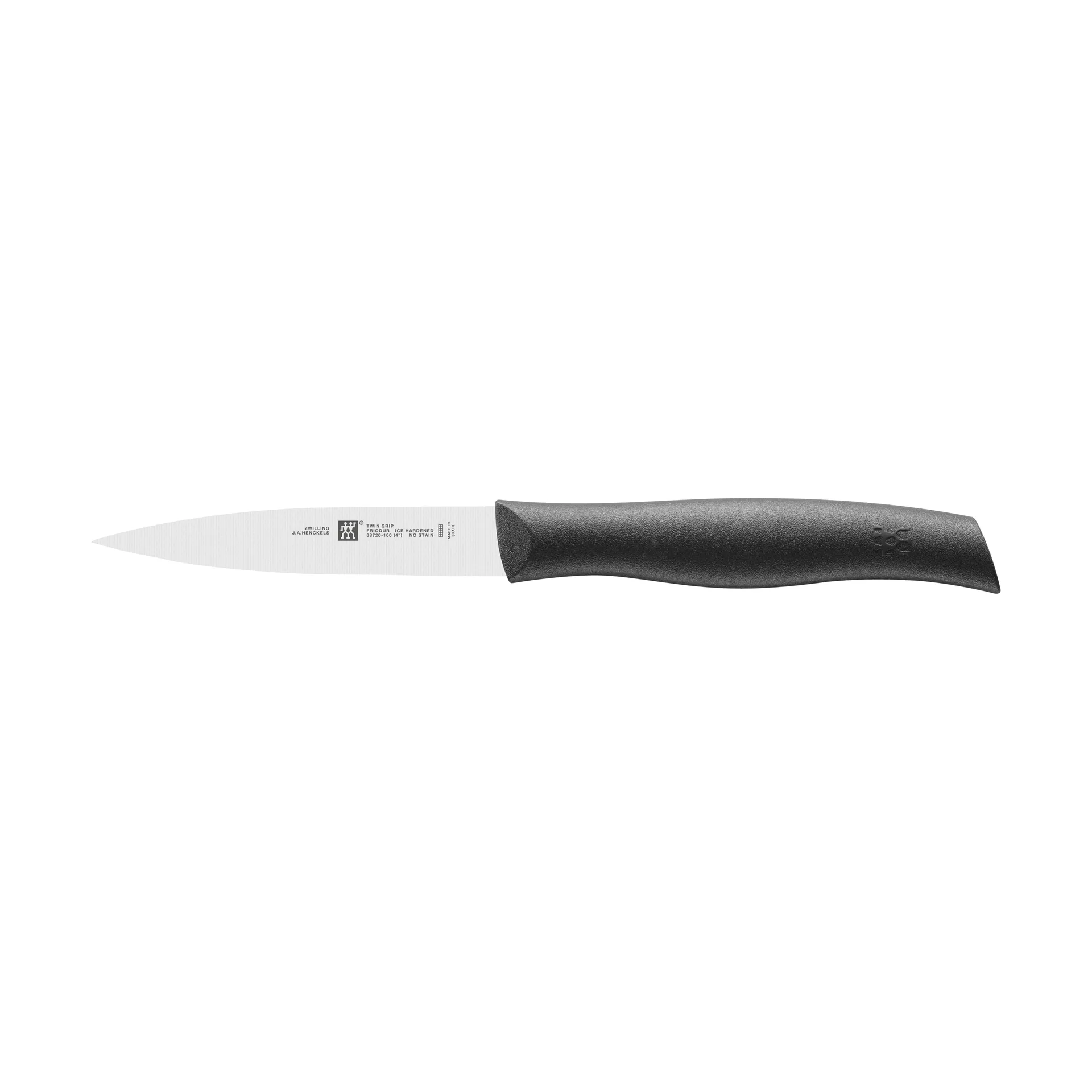 Coltello da verdura a punta 10 cm Zwilling Twin grip, Nero-acciaio inox Zwilling