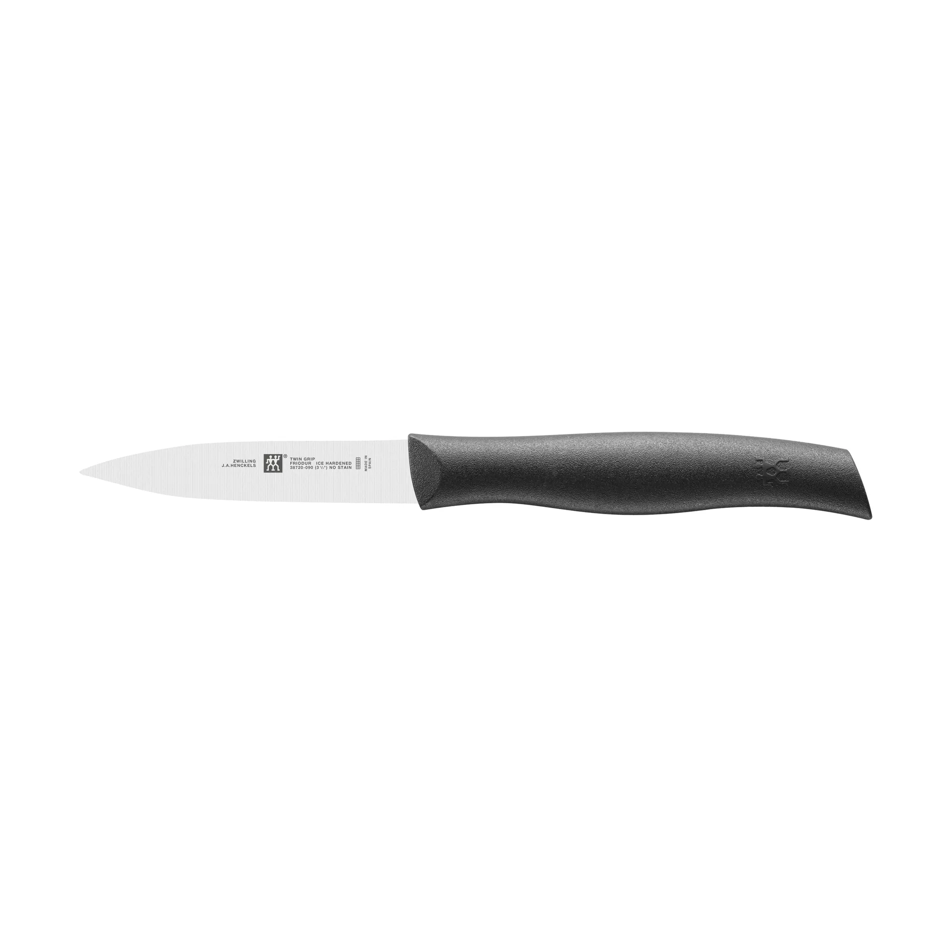 Coltello da verdura a punta 9 cm Zwilling Twin grip, Nero-acciaio inox Zwilling