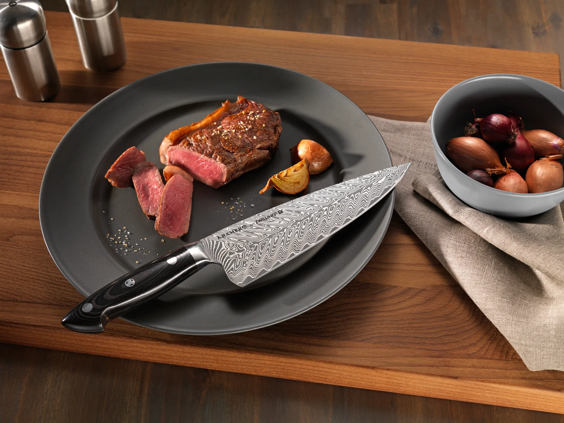 Coltello multiuso 13 cm Zwilling Kramer euro inox, Damaskus-nero Zwilling