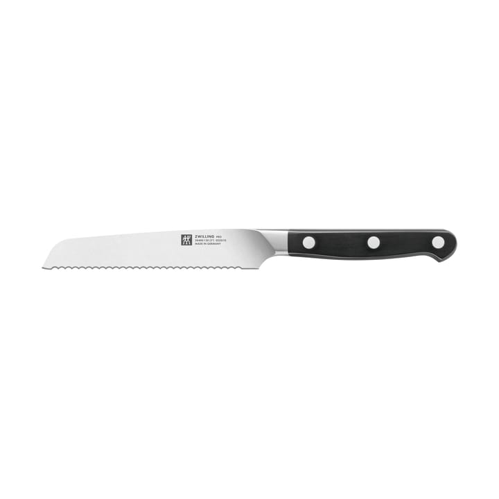 Coltello multiuso seghettato 13 cm Zwilling Pro - Nero-acciaio inox - Zwilling