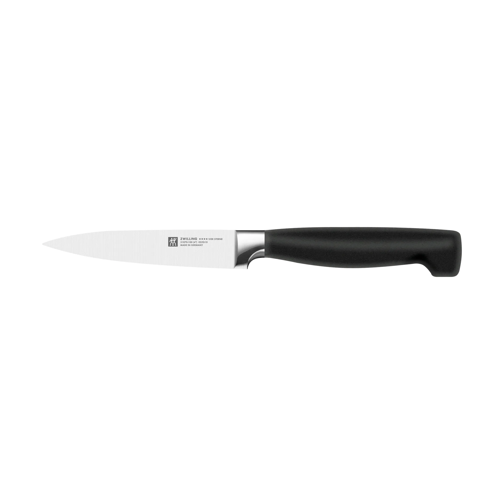 Coltello per sbucciare 10 cm Zwilling Four star, Nero-acciaio inox Zwilling