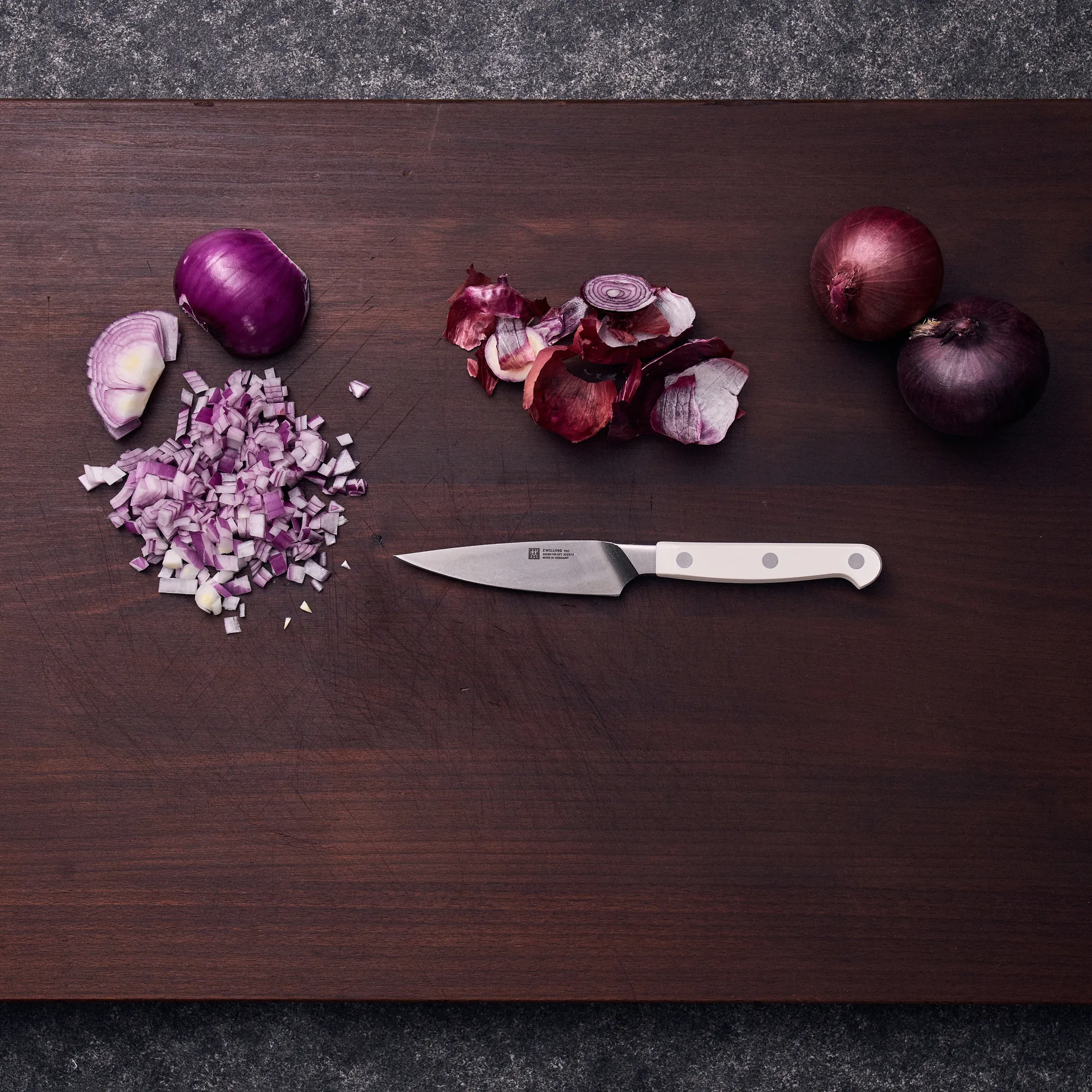 Coltello per sbucciare 10 cm Zwilling Pro le Blanc, Bianco-acciaio inox Zwilling