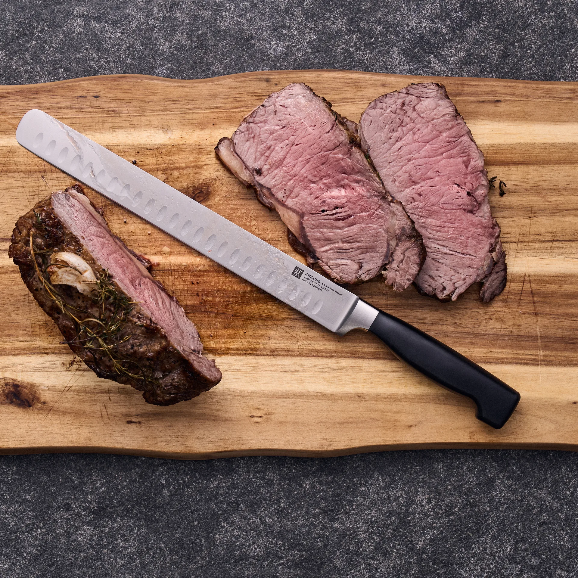 Coltello per sfilettare 26 cm Zwilling Four star, Nero-acciaio inox Zwilling