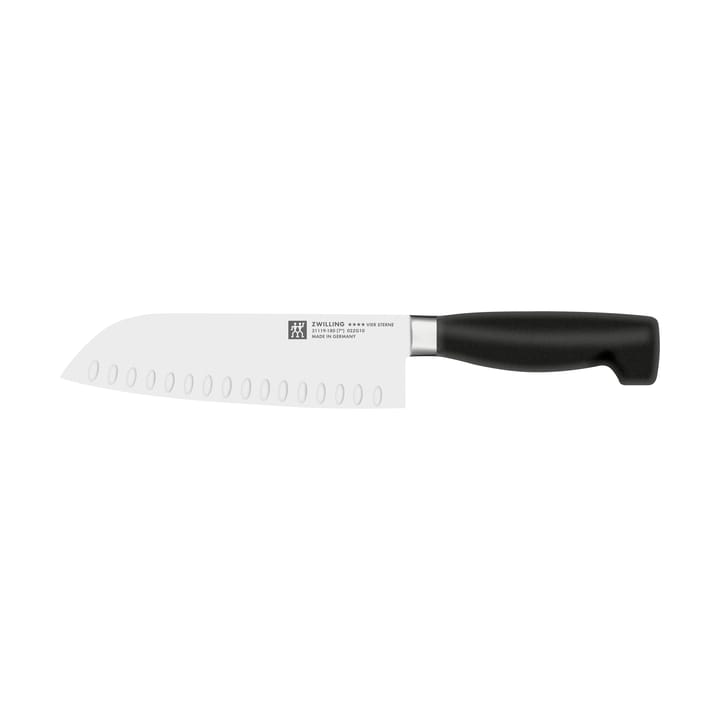 Coltello Santoku 18 cm Zwilling Four star  - Nero-acciaio inox - Zwilling