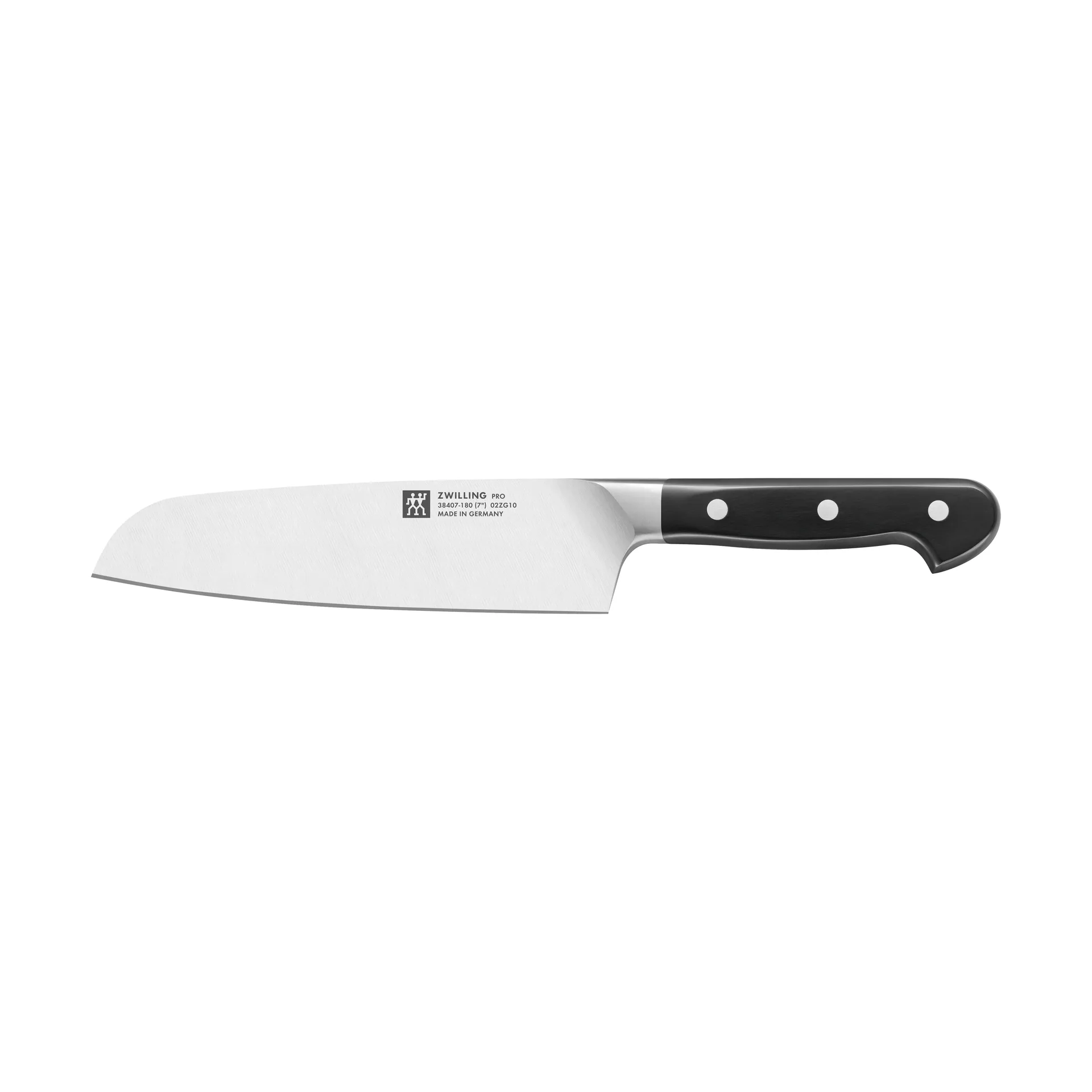 Coltello santoku 18 cm Zwilling Pro, Nero-acciaio inox Zwilling