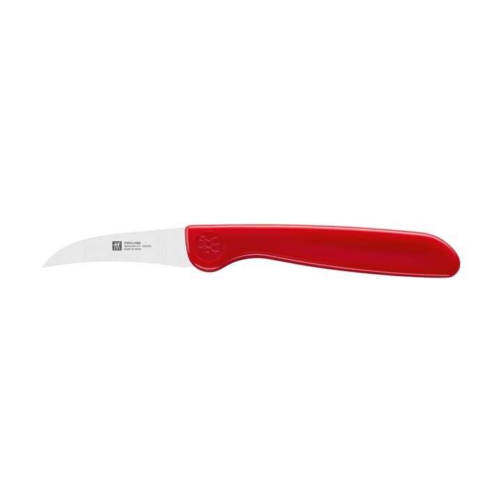 Coltello spelucchino 5 cm Zwilling Twin grip  - Rosso-acciaio inox - Zwilling