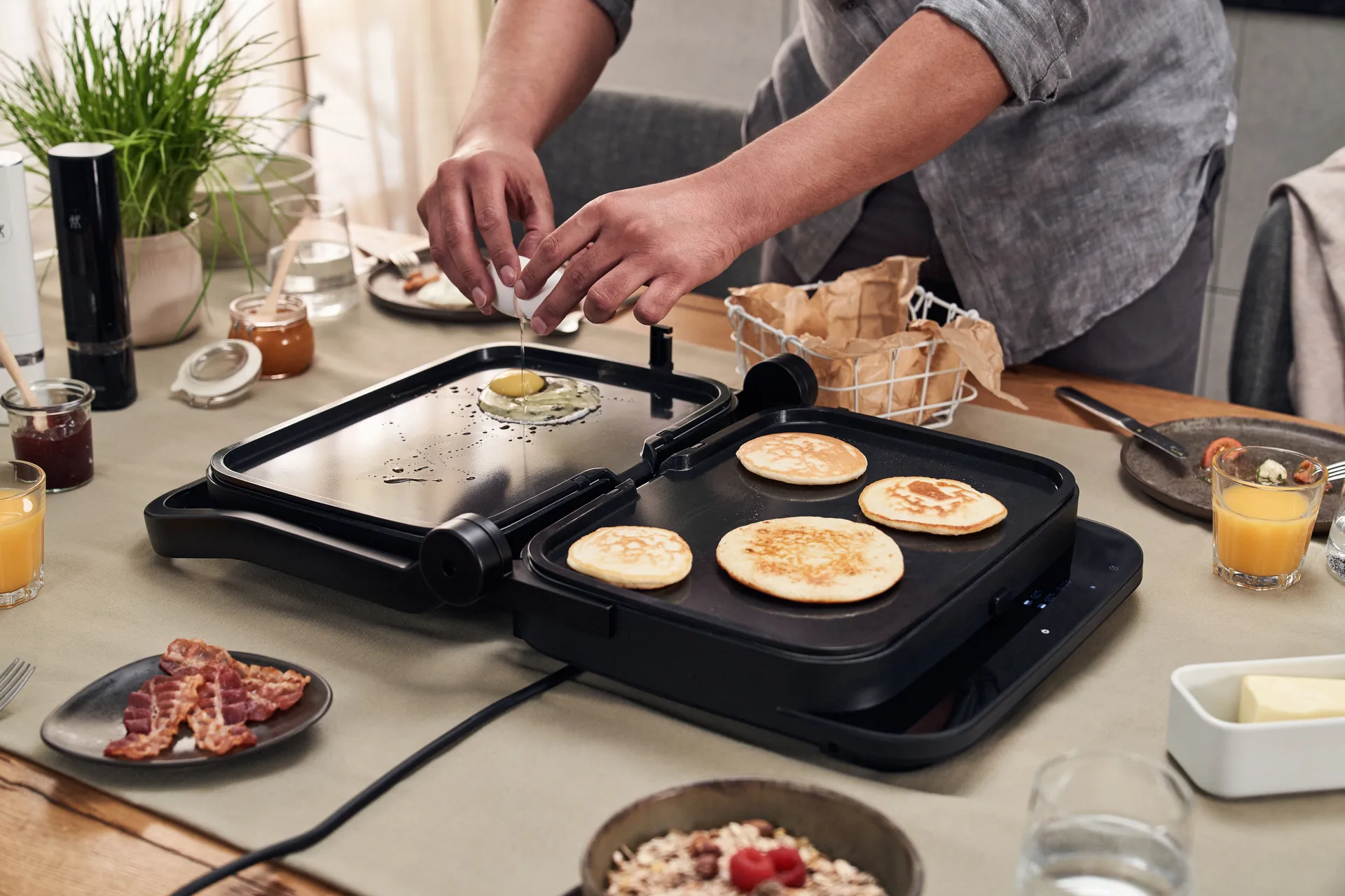 Piastra/teppanyaki confezione da 2 Zwilling Enfinigy, Nero Zwilling