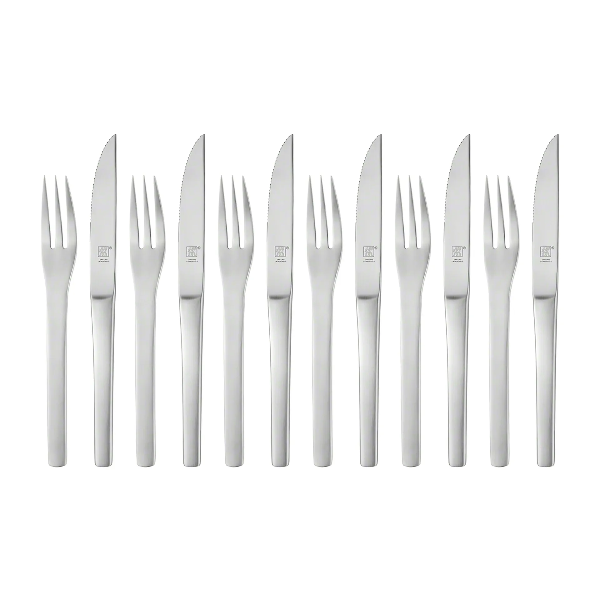 Posate per barbecue Zwilling Melbourne 12 pz, acciaio inossidabile opaco Zwilling