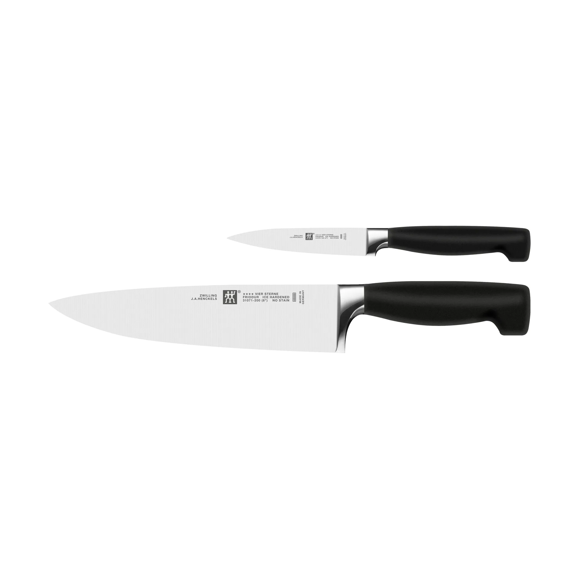 Set di coltelli 2 pezzi Zwilling Four star, Nero-acciaio inox Zwilling