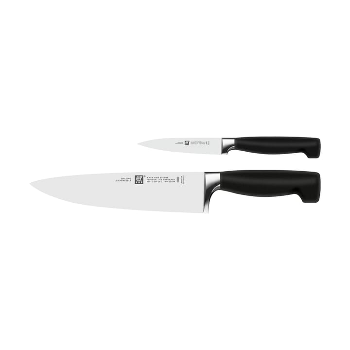 Set di coltelli 2 pezzi Zwilling Four star  - Nero-acciaio inox - Zwilling