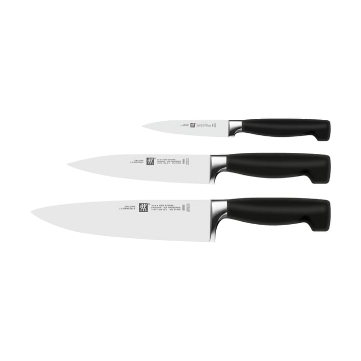 Set di coltelli 3 pezzi Zwilling Four star  - Nero-acciaio inox - Zwilling