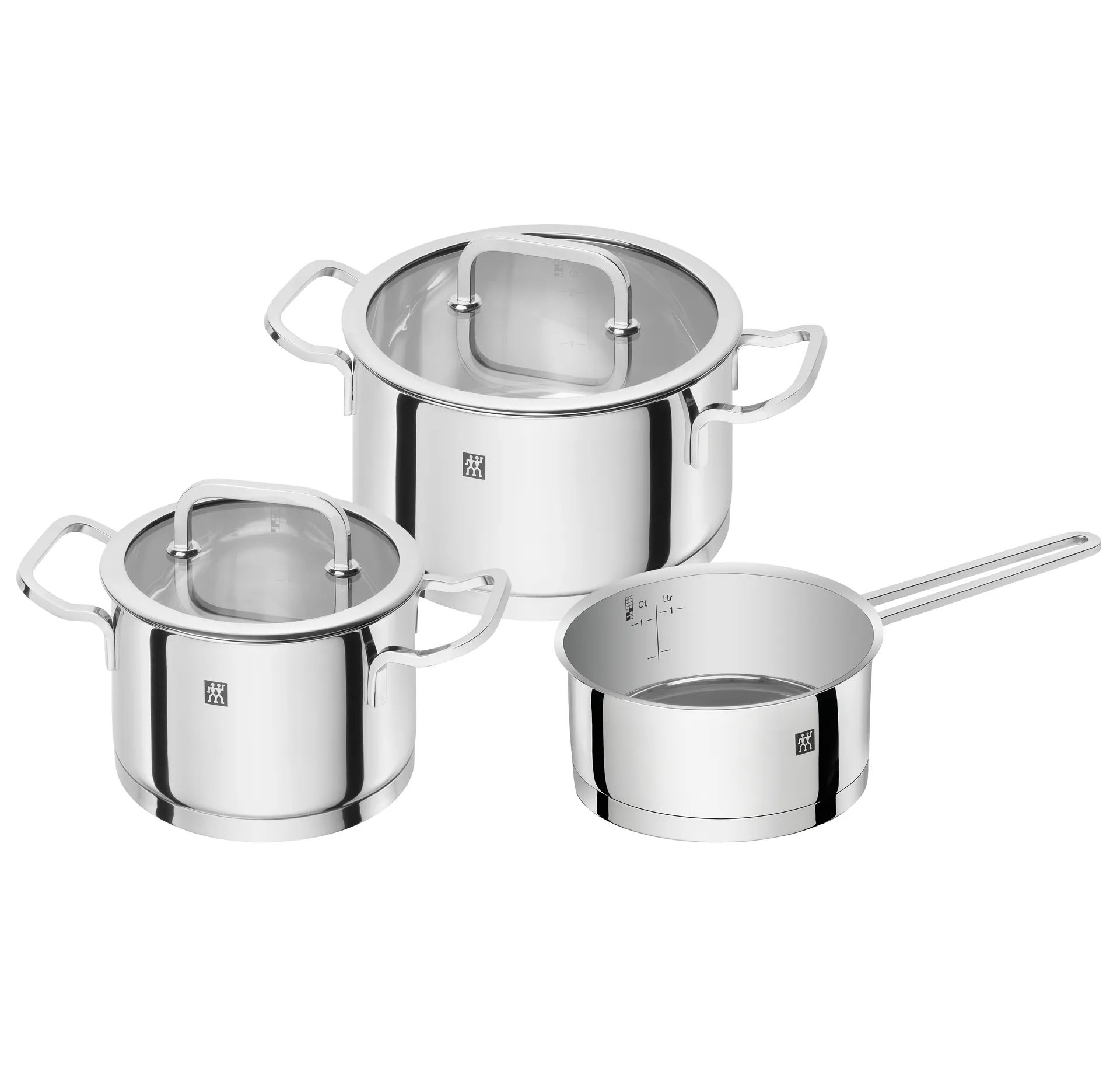 Set di pentole 5 pezzi Zwilling Moment S, acciaio inossidabile-nero Zwilling