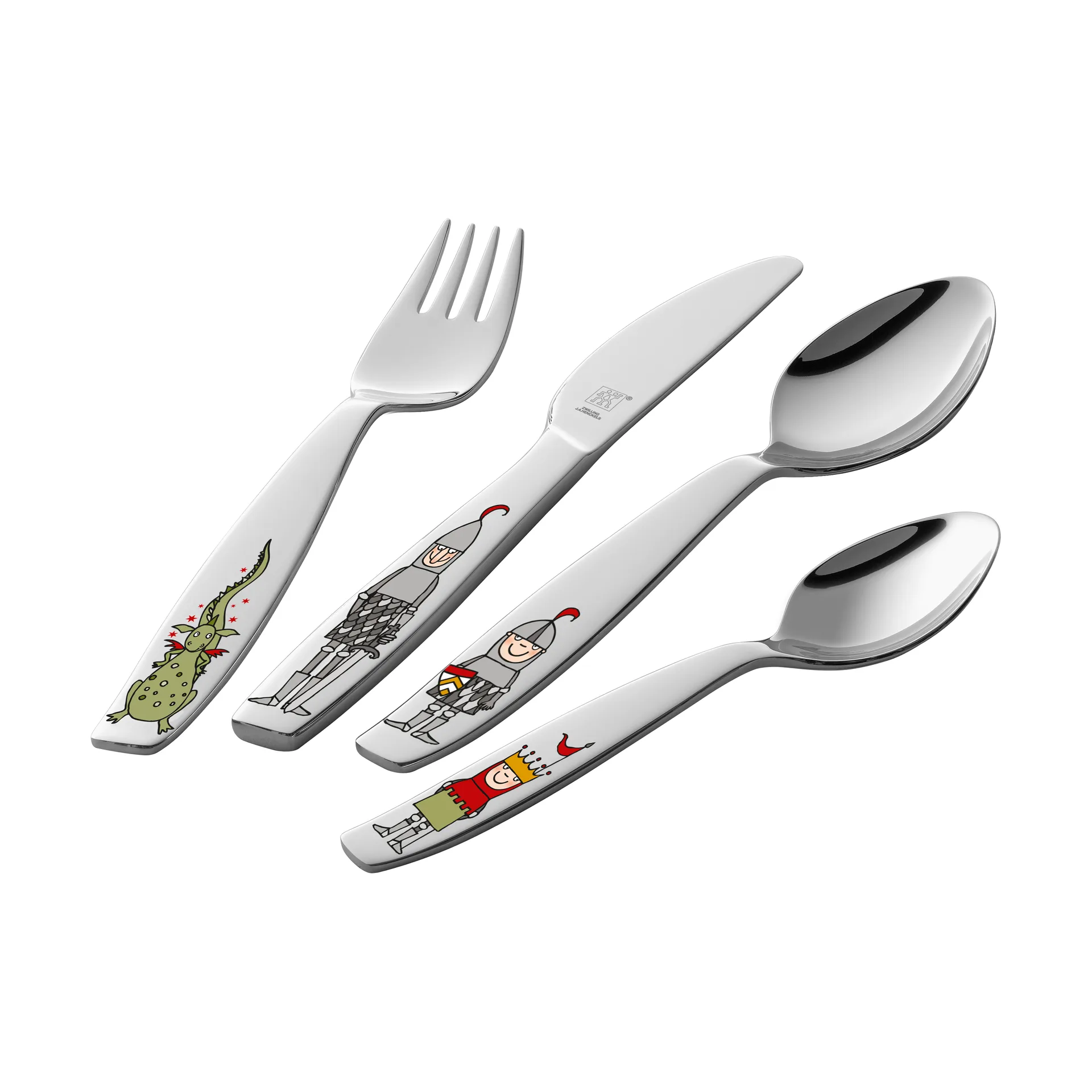 Set posate per bambini 4 pezzi Zwilling Twin kids, Eckbert cavaliere Zwilling