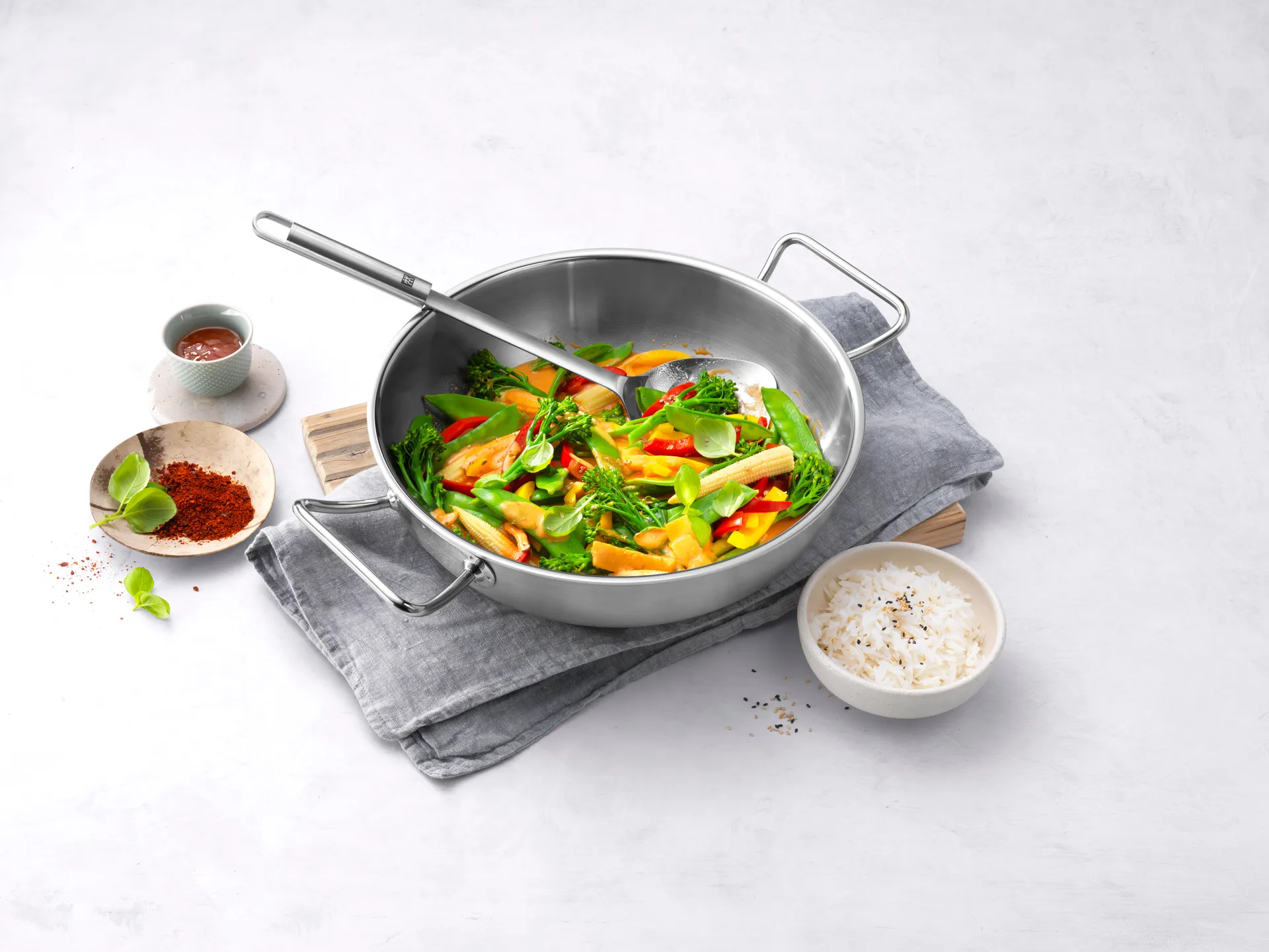 Wok Ø30 cm Zwilling Pro, Acciaio inossidabile Zwilling